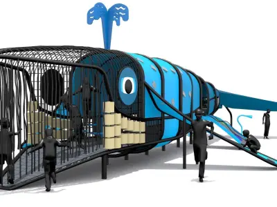 Whale Playground 3D model