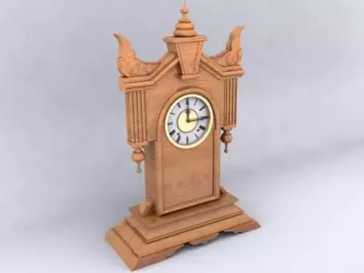 Antique Clock 3D model