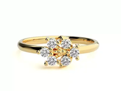 Women ring 3D print model 101
