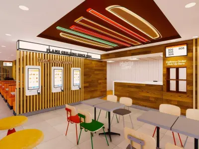 Whopper-shaped Suspended LED  3D model