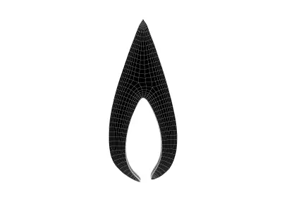 Fire Symbol v2 001 Low-poly 3D model