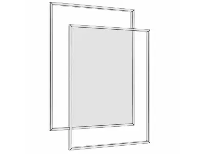 Mirror in a metal frame GZ-M1045 3D model