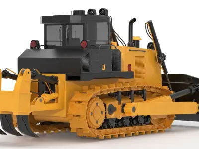 Generic Bulldozer 03 3D model