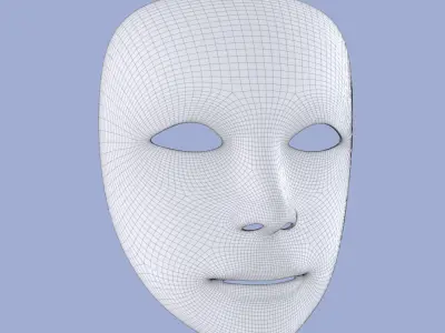Harlequin Mask 3D model