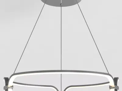 Round LED Lamp Colette 3D model