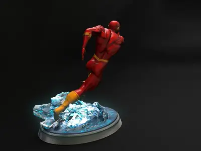Flash Statue 3D model Ready to Print 3D print model