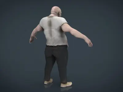 Fat Zombie 3D model