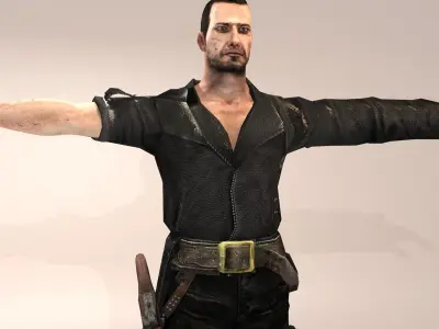 Mad Freddie Low-poly 3D model