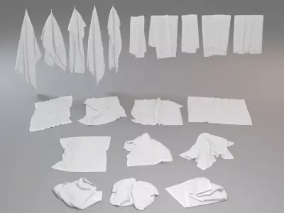 Towel Collection 3D model