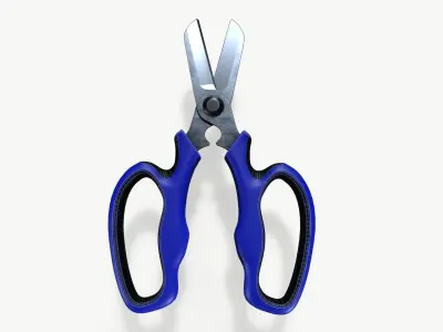 garden shears Low-poly 3D model