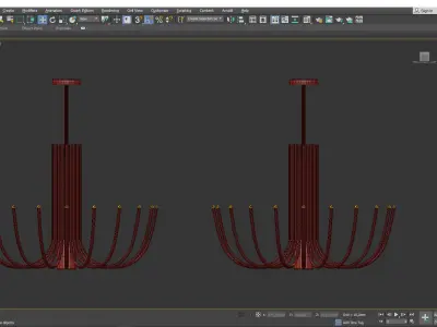 STARDUST LARGE CHANDELIER BY STUDIO MAURIZIO DI MAURO Low-poly 3D model