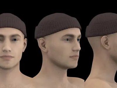 BASIC SHORT BEANIE genesis8 highpoly 3D model