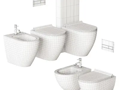 Galassia Dream WC Full Set 3D model