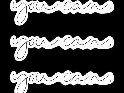 You Can Neon Sign 3D model