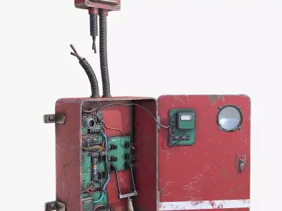 Fuse Box Low-poly 3D model