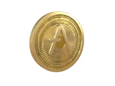 Aave Coin v4 002 3D model
