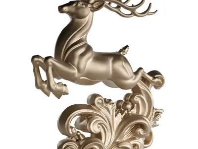 deer statue 3D model