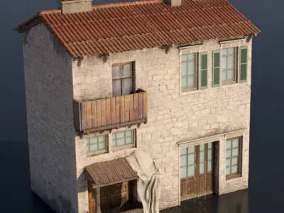 Mediterranean house 3D model