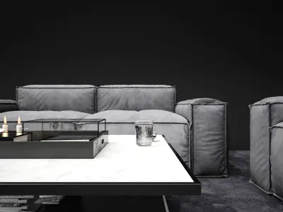 Sofa Set - The Peanut Bonaldo 09 3D model