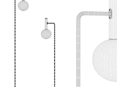 Floor lamp Orb floor lamp BoConcept 3D model