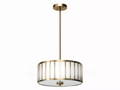 Aaru Fabric Semi Flush Mount MK4P 3D model