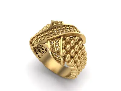 Jewelry ring 222 3D print model