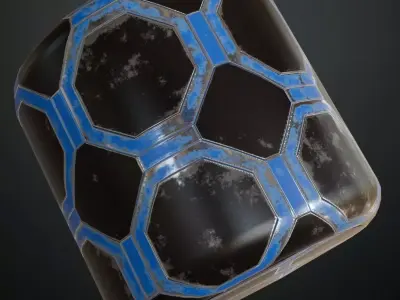 Dark Seamless Fine Diamond Plate Metal PBR Texture Texture