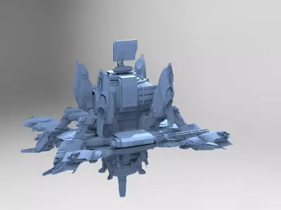 Sci-Fi Droid Drone 1 3D model