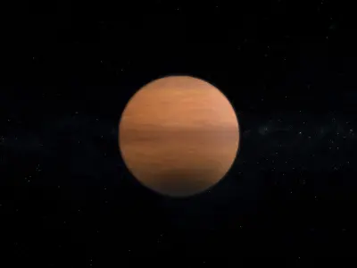Gas Giant Alien Planet 09 Low-poly 3D model
