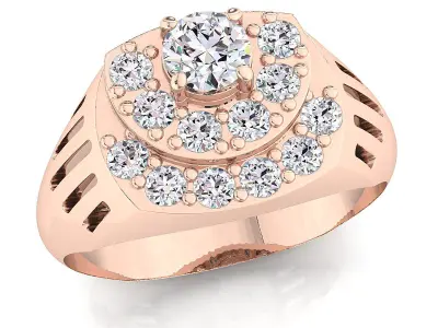 Small fancy mans ring 3D print model