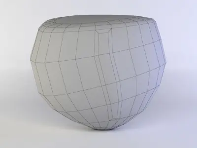 Floating island Low-poly 3D model