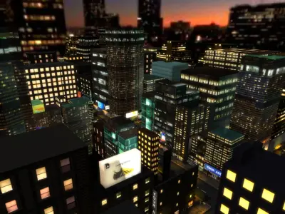 Modular City Pack Low-poly 3D model