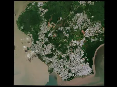 Cayenne - French Guiana - France 3D model