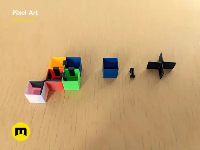 Pixel Art Building Blocks Free 3D print model