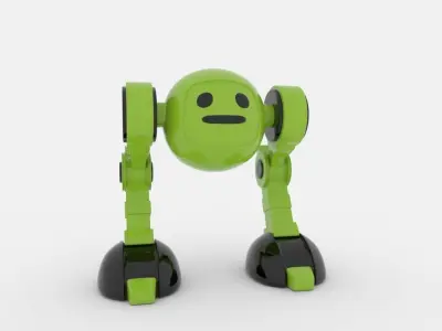 CUTE ROBOT Low-poly 3D model