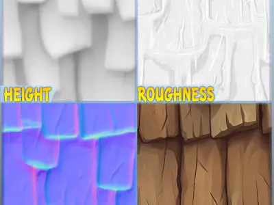 Stylized Roof Seamless Texture Texture 10