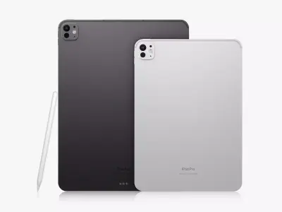 Apple iPad Pro M4 11 and 13-inch No logos 3D model