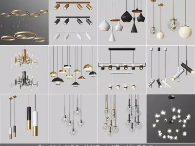 24 Light Fixture Collection 3D Model Pack