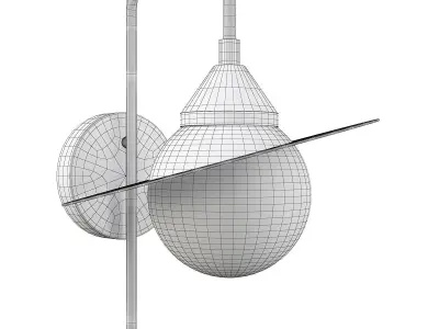 Stilfort Saturn sconce Low-poly 3D model