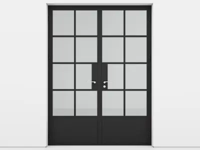 Aluminium door 159 3D model