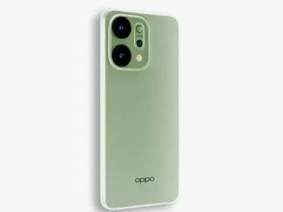 Oppo Reno 14 Blender 3D Model with Lighting Setup 3D model