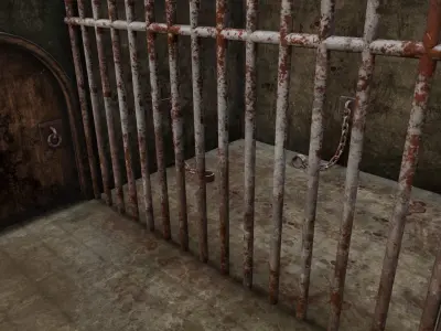 Prison 3D Model Low-poly 3D model