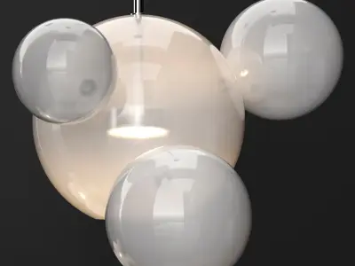 Giopato and Coombes Bolle 4 Bubble Frost and silver 3D model