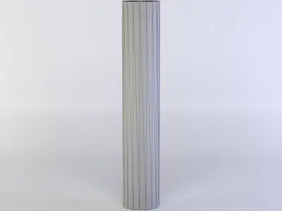 Grey column Low-poly 3D model