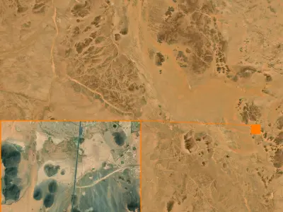 Mecca and the Red Sea coast of Saudi Arabia - tile n24 e42 3D model