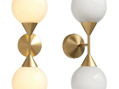 Soho Home Spindle Wall Sconce 3D model