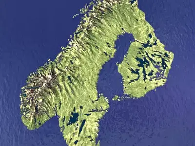 Sweden Norway Finland 3D model