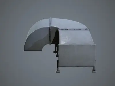 Air Conditioning Ducting HVAC Units Low-poly 3D model