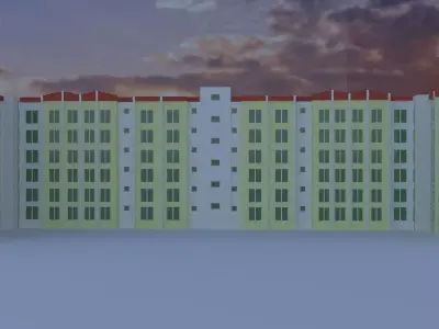 School or any Educational Building 3D Model only Exterior 3D model