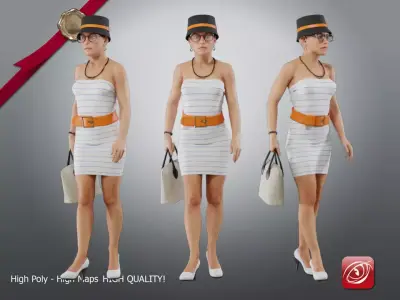 Casual Female A CC 21 30 003 3D model